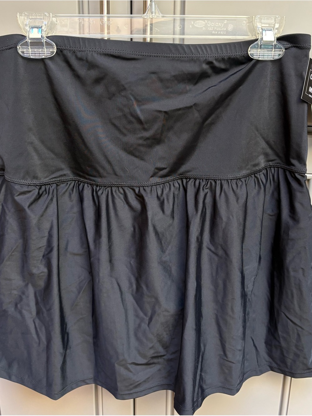 Island Escape Black Women Swim Skater Circle Skirt